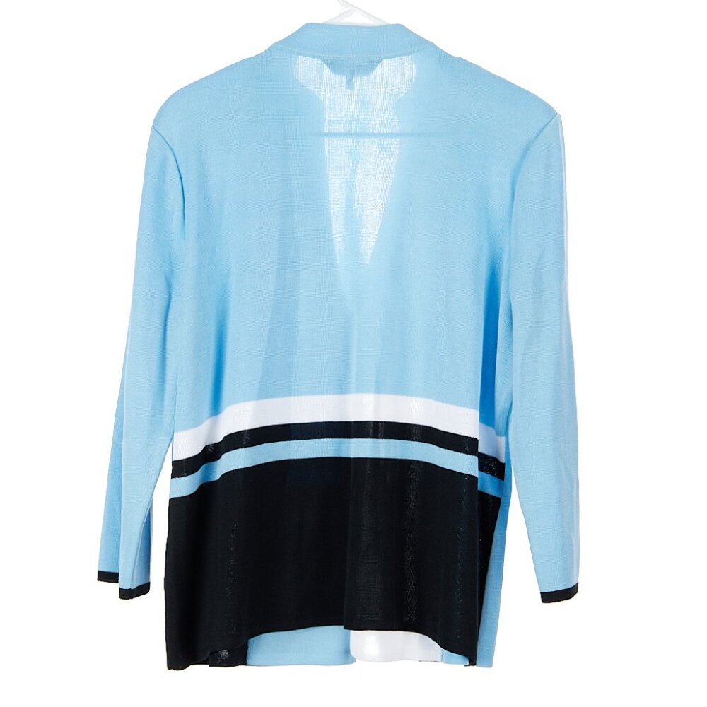 Ming Wang Colorblock One Button Knit Jacket Women's Large - Picture 3 of 4